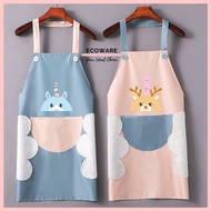 Waterproof Cartoon Cute Kitchen Household Anti Oil Kitchen Apron / Dapur Protection Apron / Kitchen 