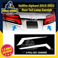 Toyota Vellfire Alphard 2015-2022 AH30 ANH30 Rear tail lamp Chrome Garnish 2 PCS/SET