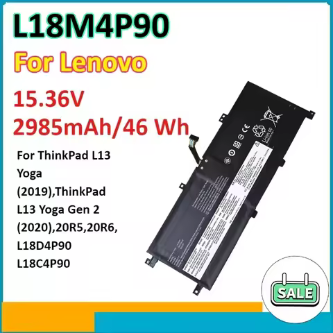 L18M4P90 Laptop Battery For Lenovo ThinkPad L13 Yoga (2019),ThinkPad L13 Yoga Gen 2 (2020),20R5,20R6