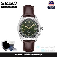 [Official Warranty] Seiko SPB121J1 Men's Prospex Alpinist Automatic Green Dial Brown Leather Strap Watch