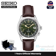 [Official Warranty] Seiko SPB121J1 Men's Prospex Alpinist Automatic Green Dial Brown Leather Strap W