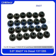 Engine part 24pcs Valve oil seal Fit 2.7 3.0 T V6 Diesel 306DT For 09-18 2.7T 3.0T Jaguar F-PACE XF 