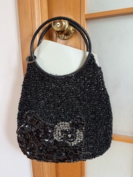 Anteprima Hello Kitty Black Beaded Handbag