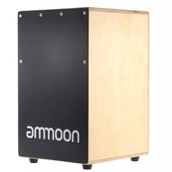 ammoon Wooden Cajon Hand Drum Children Box Persussion Instrument with Stings Rubber Feet 23 * 24 37c