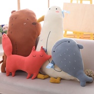 Cute Bear Whale Plush Toy Seagull Cartoon Animal Pillow Soft Plushie Birthday Gift Kartun Anak Patun