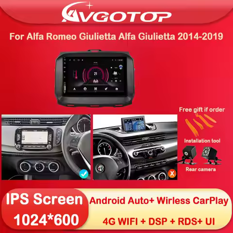 7'' Android 14 Car Radio For Alfa Romeo Giulietta Alfa Giulietta 2014-2019 Multimedia Stereo Carplay