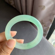 Rawatan jade burma jade gelang ais benih gelang gundik ziyang hijau terapung bunga gelang jed gaya kunoFashion Accessori