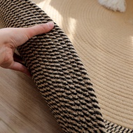 R2Japanese Style Woven Carpet Round Floor Mat Simple Co