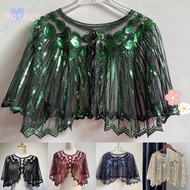BORRAONE Shawl Beaded Fashion 1920s Wedding Party Shawl
