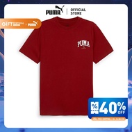 PUMA BASICS - เสื้อยืดผู้ชาย PUMA SQUAD สีแดง - 68179213