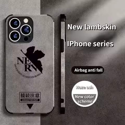 EVA EVANGELION Cartoon Anime Peripheral Phone Case NERV Logo Suitable for IPhone 16PROMAX Deer Velve