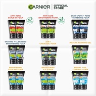 [Bundle of 2] Garnier Men Face Cleanser (100mlx2) | Acno Fight/Oil Control/Turbo Bright | Foam/Scrub/Gel/Shave/Wash