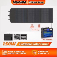 VANPA 150W Foldable Solar Panel Sun Power Solar Cells Charger DC Output for Portable Power Station