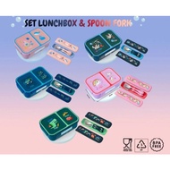 Cahaya.a.t_shop official store - SMIGGLE BPA FREE FOOD AND SPOON SET