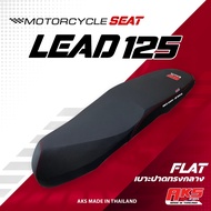 LEAD 125 เบาะปาด AKS made in thailand เบาะมอเตอร์ไซค์ ผลิตจากผ้าเรดเดอร์ หนังด้าน ด้ายแดง