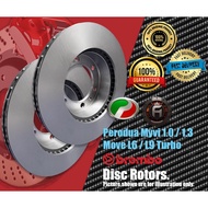 PERODUA MYVI 1.0 / 1.3 / MOVE L6 / L9 TURBO | BREMBO FRONT DISC ROTORS SET (2PCS) | ORIGINAL
