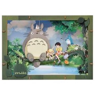 JPGo 宮崎駿 吉卜力 紙劇場 木質豪華版 在釣什麼? 龍貓totoro 小月 小梅 PAPER THEATER...
