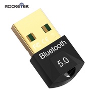 Rocketek USB Bluetooth Dongle Adapter 5.0 for PC Computer Speaker Wireless Mouse Bluetooth Music Aud