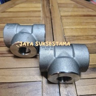 Reducer Tee Besi A105 Class 3000 2 X 1" inch Vlok Tee 3000 Carbon Steel