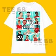 2024 EURO Arsenal The Gunners Full Player Local Brand Tee Cotton Oversize Men S TShirtS~5XL