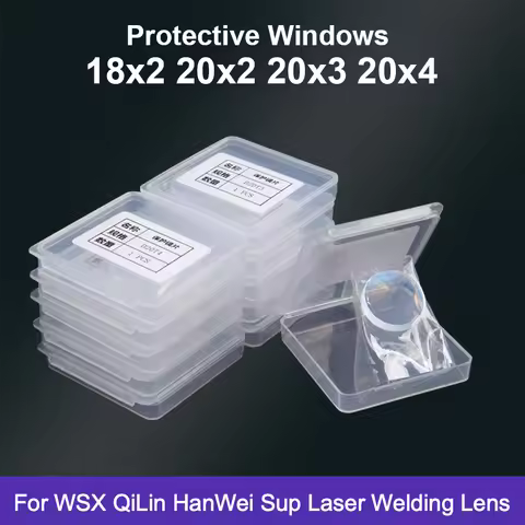 Header Fiber Laser Welding Lens 18x2 20x2 20x3 20x4mm Protective Lense for WSX QiLin HanWei CQWY Sup