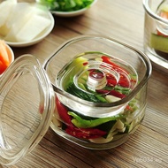 Canning Jar with Lid Transparent Light One Night Canning Glass Jar Pickle Thickened Sealed Jar House