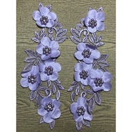ดอกไม้ ช่อดอกไม้ ตกแต่งเสื้อผ้า คู่ละ 50 บาท set 05 13สี