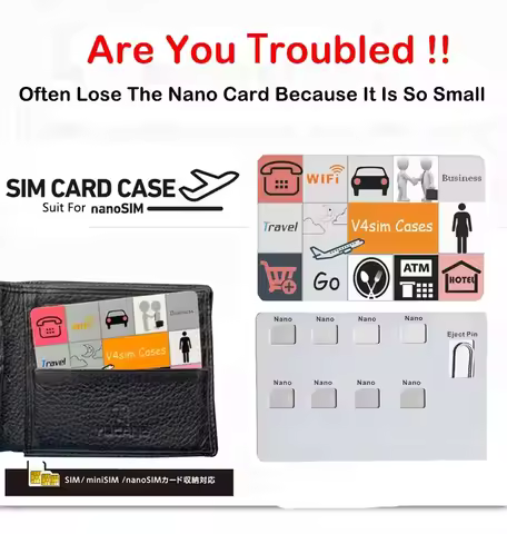 Portable SIM Micro Pin SIM Card Storage Box SIM card Holder Box Case Protector