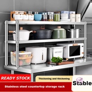 304 Stainless Steel Workbench Storage Rack Countertop Rack