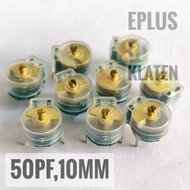 Trimmer capacitor 50pf 6-50pf 10mm 3 pin plastic trimer 50 pf C117