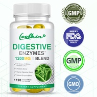 Digestive Enzymes Plus Prebiotic &amp; Probiotic Supplement Marine Digestive Blend for Digestion and Lactose Absorption Vegetarian Capsules