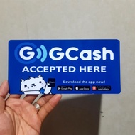 GCASH ACCEPTED HERE SIGN 2 DESIGNS PVC TYPE