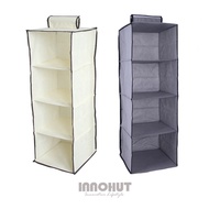 4 Tier Hanging Wardrobe Organizer Clothes Storage