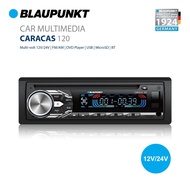 BLAUPUNKT CARACAS 120 12V/24V Single DIN DVD CD USB Bluetooth SDHC FM/AM Radio Receiver suitable for