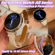 Genuine Leather Strap For Garmin Forerunner 165 265 Venu 3 Vivoactive 5 18mm 20mm 22mm Man Girl Wome