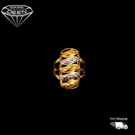 SMS DEEN Pulut Dakap Kacang Ring, ±2.6-3.0GM - Gold 916 Emas - Cincin Pulut Dakap Kacang