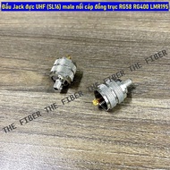 UHF male Jack (SL16) male to connect coaxial cable RG58 RG400 LMR195