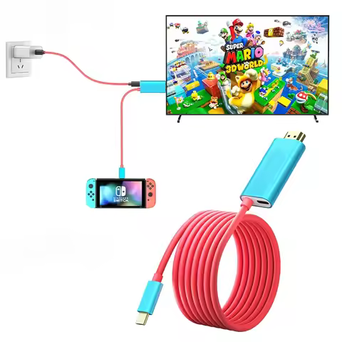 2m USB Type-C To 4K HD Cable with PD Charging Compatible with Nintendo Switch Game Console TV Dockin