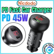 Original Mcdodo Charger Car Charger 45W Fast Charging Charger Fast Chargers PD Charger USB C Charger