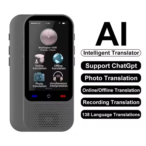 Language Translator Device Support 138 Languages Translation Device AI Translator with ChatGPT Offli
