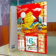 Lịch Thuận buồm xuôi gió Lịch thuyền vàng Lịch Tết tráng gương laminate