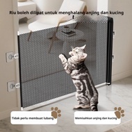 Anti-Cat Running Out Door Fence Telescopic Pet Fence Anti-jumping Partition Fence Door Cat Door Entr