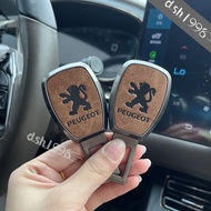 【Leather+Metal】Peugeot Car Seat Belt Extender Car Silencing Buckle Car Accessories 2008 3008 4008 50