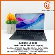 DELL XPS 13 9380 2IN1 INTEL CORE I7-8565U 16GB LPDDR4 RAM 512GB NVME SSD USED LAPTOP REFURBISHED NOT