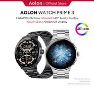 Aolon Prime 3 Smart Watch 466*466 HD AMOLED Screen Metal Body Bluetooth Call DIY Watch Face AOD Fitn