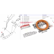EXHAUST GASKET NMAX/AEROX/ SNIPER KING155 YAMAHA 2DP-E4613-00 OR BK7-E4613-00