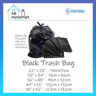 💯 [SG STOCK] - BLACK Trash Bag | Rubbish Bag | Disposable Bag | Garbage Bag | 22X28, 30X34, 30x39, 3