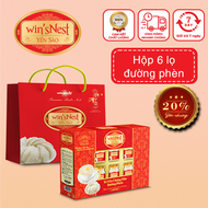 Yến sào winsNest (20%) tổ yến chưng sẵn đường phèn (6 lọ/hộp)