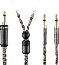 Replacement Audio Headphone 1/8" 3.5mm Cable to Dual 3.5mm Male Version for Hifiman SUNDARA, SUSVARA