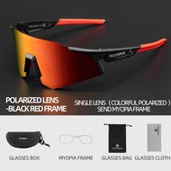ROCKBROS Cycling Polarized Glasses Adjustable Windproof Sunglasses MTB Road Bike Photochromic Shades Outdoor Sports Eyewear for Men Women